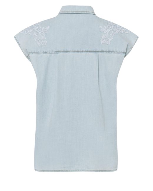 MARC AUREL Blue Jeanshemd mit Stickerei