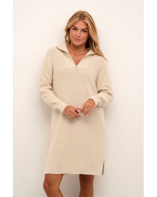 Kaffe Natural Strickkleid Kleid KAlioa