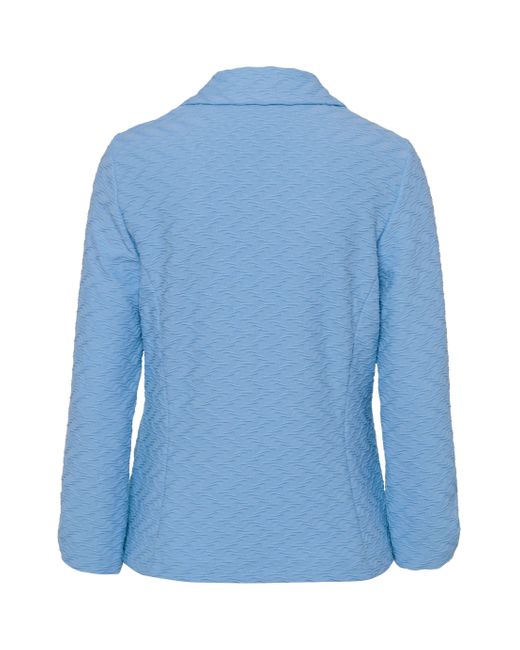 FRANK WALDER Blue Jackenblazer aus strukturiertem Jersey