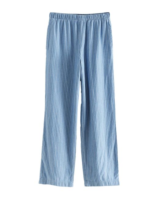 Next Blue Weite Jeans Leichte Hose mit weitem Bein 100 % Baumwolle (1-tlg)