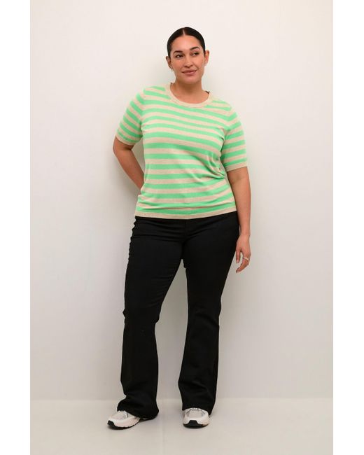 Kaffe Green Strickpullover KClizzy Große Größen