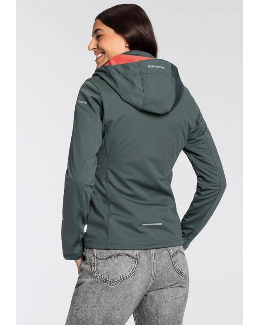Icepeak Gray D SOFTSHELLJACKE BOISE (1-St) Wasserdicht & Winddicht