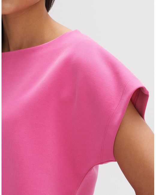 Opus Pink Sweatshirt Giwari schmale Passform Sweatware