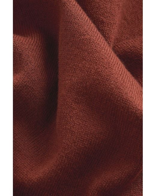 Next Langarm- Langärmeliges Regular Fit Poloshirt aus Strick (1-tlg) in Brown für Herren