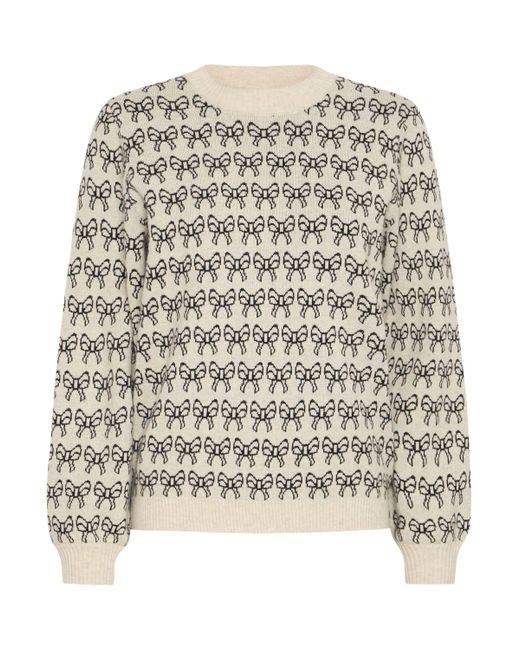 Ichi Natural Strickpullover IHBRIELLE Modischer Pullover