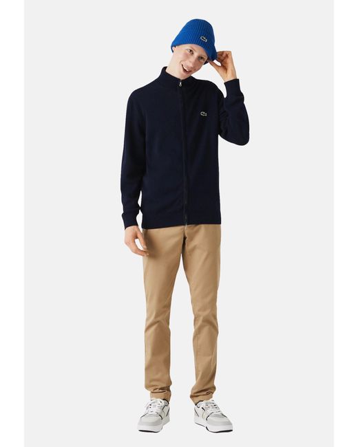 Lacoste Sweatjacke Sweatshirt mit Reißverschluss und (1-tlg) in Blue für Herren