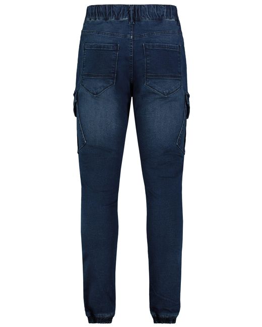Sublevel Regular-fit- Jogging mit Seitentaschen und Kordelzug Jogger Jeans Pant in Blue für Herren