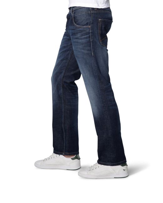 Mustang 5-Pocket-Jeans Michigan Straight (3135-5111) in Blue für Herren