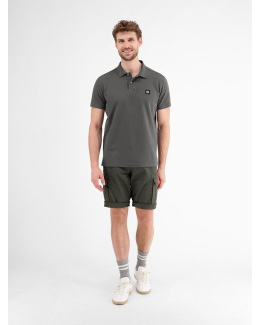 Lerros Poloshirt in weicher Waffelpiquéqualität in Gray für Herren