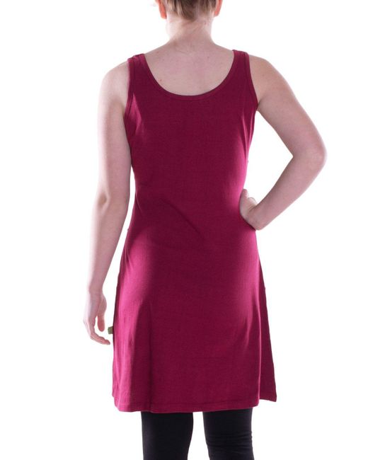 Vishes Red Midikleid mittellanges Kleid Baumwolle Paisley Patchwork-Design Alternative Bekleidung