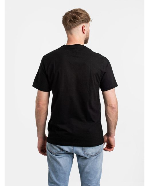 Lacoste T-Shirt V-Cutout Logo Tee in Black für Herren