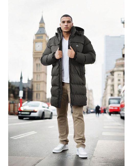 Arctic Seven Winterjacke ASNorwiig mit warmem Teddyfell und abnehmbarer Kapuze in Black für Herren