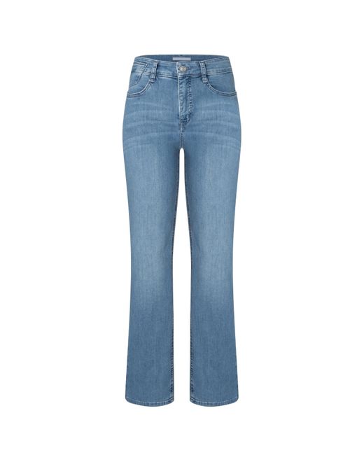 M·a·c Blue Bequeme Flared Fit Jeans aus Authentic Stretch Denim i (1-tlg) Five Pockets