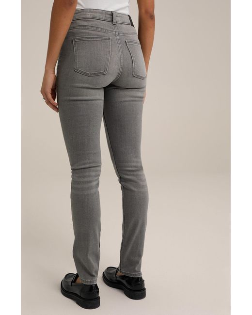 WE Fashion Gray Skinny-fit-Jeans