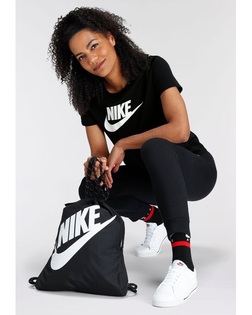 Nike Black ESSENTIALS WOMEN'S LOGO T-SHIRT