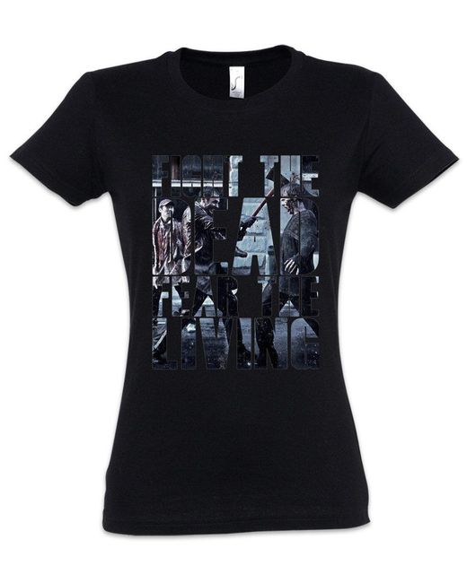 Urban Backwoods Black Print- Fight Dead Fear T-Shirt Zombie The Walking