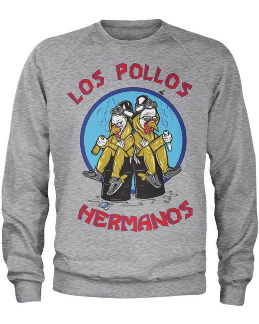 Breaking Bad Rundhalspullover Walter Jesse Hermanos Sweatshirt in Gray für Herren