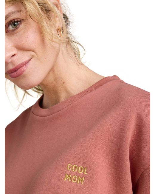 Envie de Fraise Pink Umstands-Set aus Sweatshirt COOL MOM & Sweatshorts
