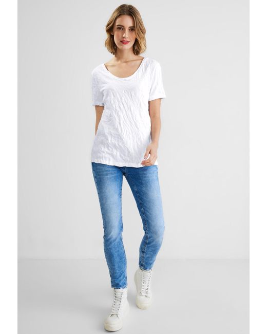 softem aus | Street in DE T-Shirt Lyst Materialmix One Weiß