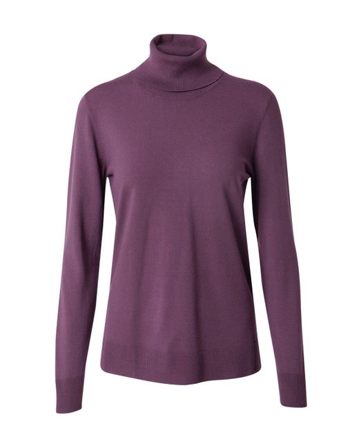 Sisley Purple Rollkragenpullover (1-tlg) Plain/ohne Details