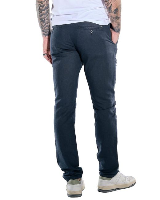 emilio adani Chinohose Chino mit Tunnelzug in Blue für Herren