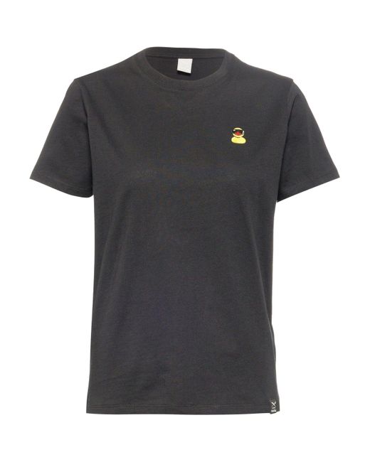 Iriedaily Black T-Shirt Quitschi (1-tlg) Stickerei