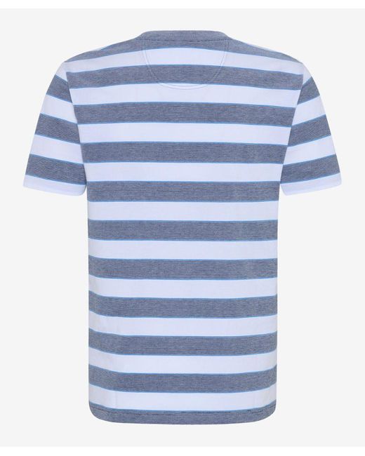 Brax T-Shirt Style TROY in Blue für Herren