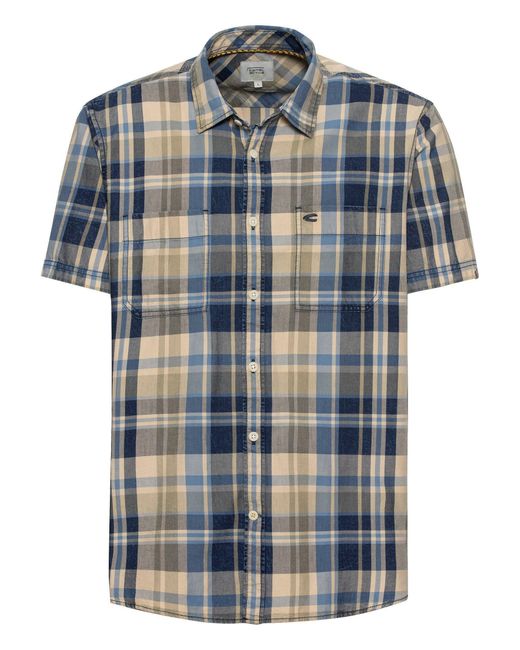 Camel Active Kurzarmhemd in Blue für Herren
