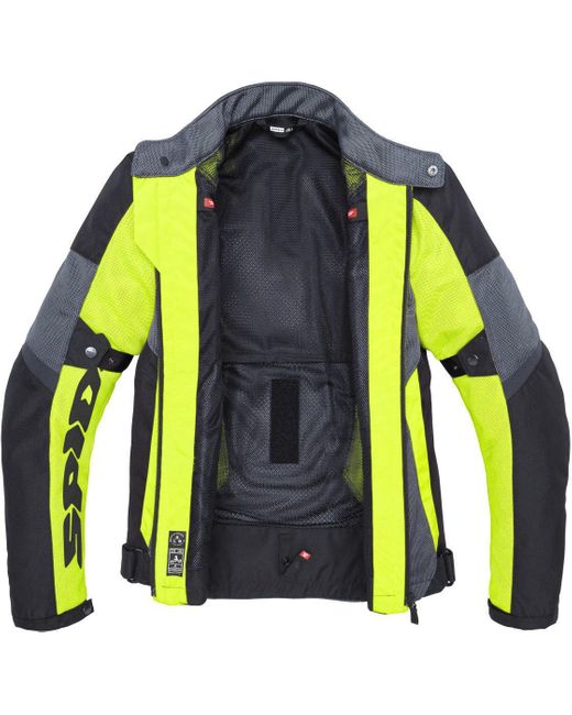 SPIDI Tek Net Motorradjacke (wasserdicht) herausnehmbares Innenfutter in Green für Herren