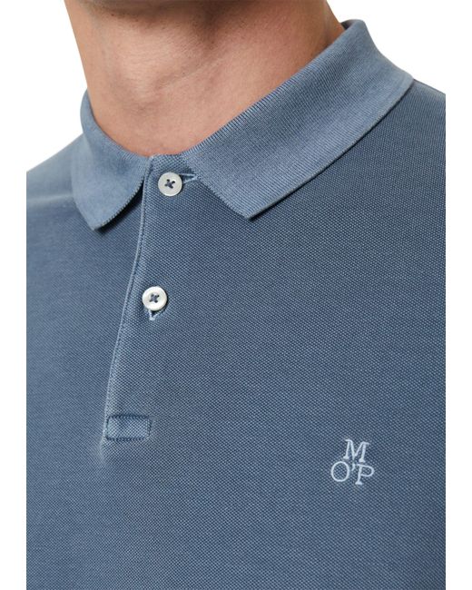 Marc O' Polo Poloshirt aus Organic Cotton-Stretch in Blue für Herren