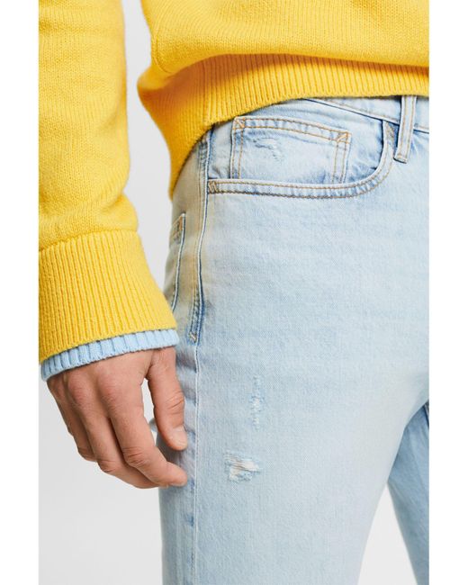 Esprit Slim-fit- Schmale Jeans mit mittlerer Bundhöhe in Blue für Herren