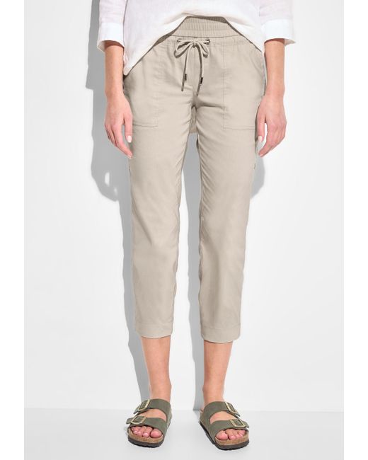 Cecil Natural Jogger Pants in 7/8-Länge