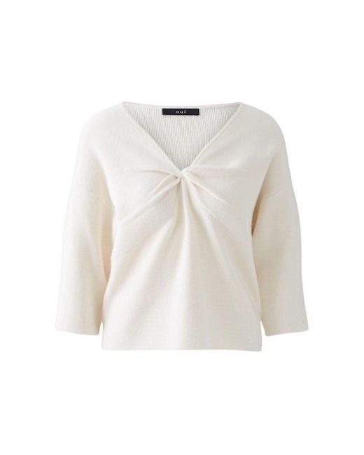 Ouí White Strickpullover