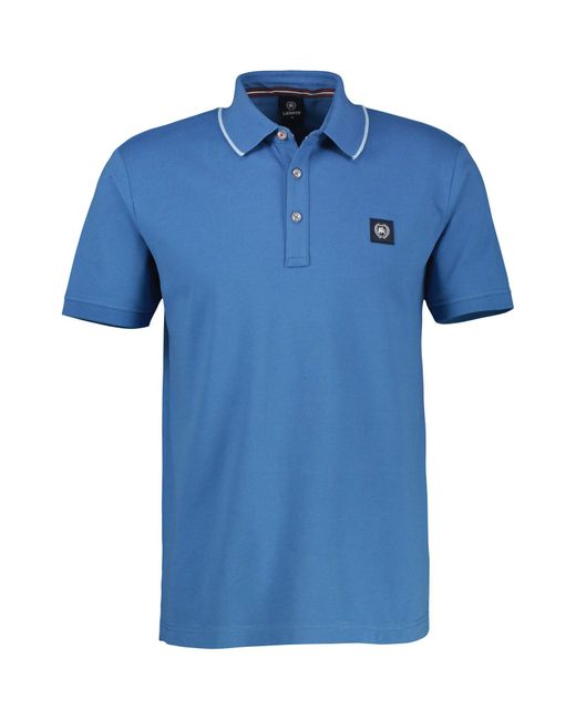 Lerros Poloshirt mit Logo Stickerei in Blue für Herren
