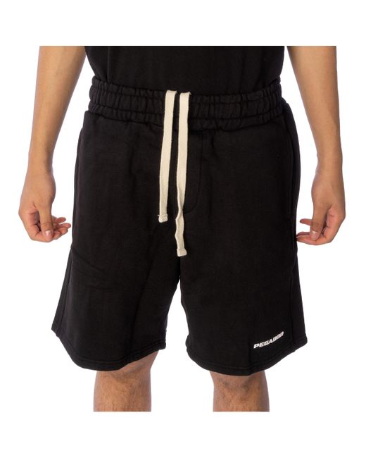 PEGADOR Shorts Logo Heavy Sweat Short ( Stück, 1-tlg) in Black für Herren