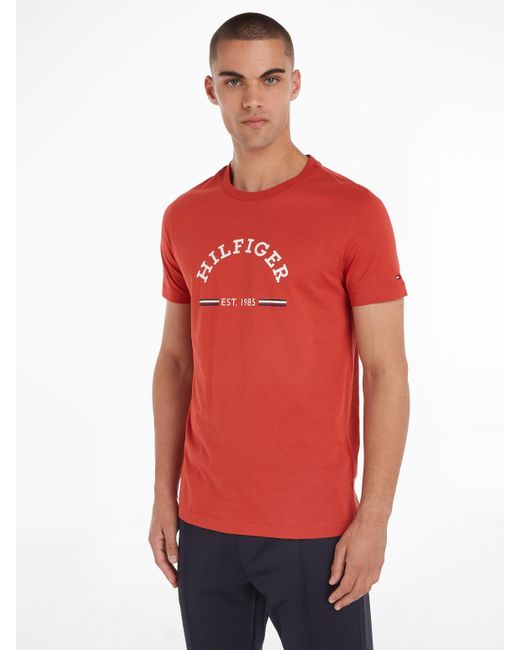 Tommy Hilfiger T-Shirt RWB ARCH GS TEE in Red für Herren