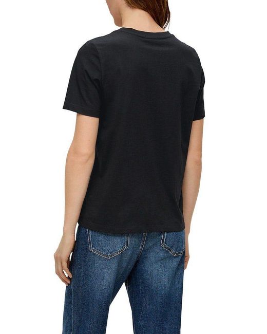 S.oliver Black Kurzarmshirt T-Shirt