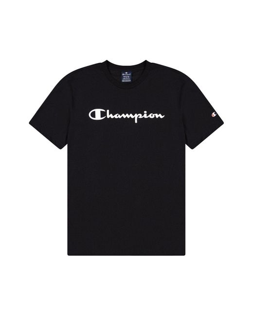 Champion T-Shirt 219098 KK001 NBK Schwarz in Black für Herren