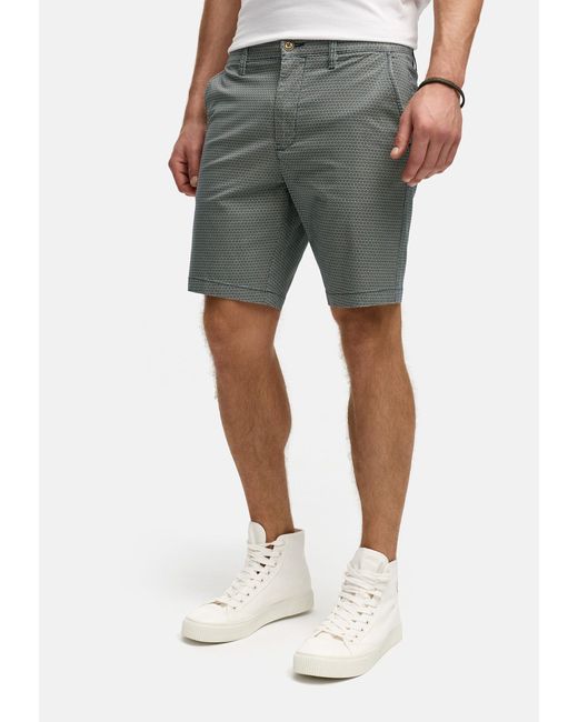 INDICODE Chinoshorts INLubin mit coolem Design durch dezentes Muster in Gray für Herren