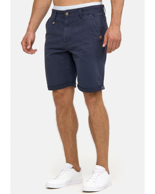INDICODE Chinoshorts Cuba aus 100% Baumwolle in Blue für Herren