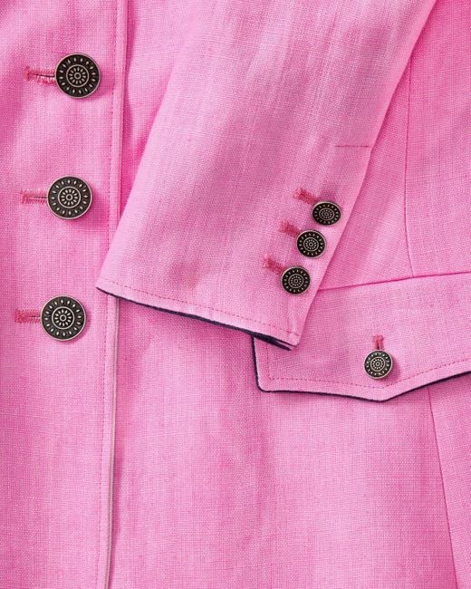 Steinbock Pink Trachtenjacke Leinenjanker