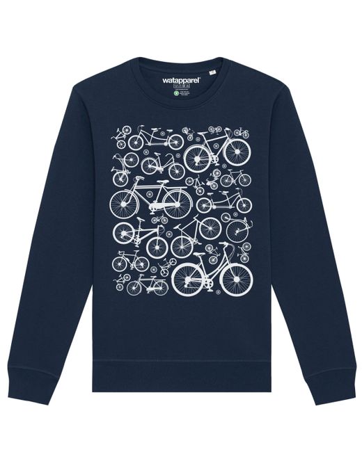 wat? Apparel Wat? Apparel Sweatshirt Fahrräder in Blue für Herren