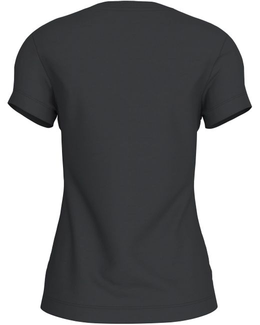 Calvin Klein Black T-Shirt OUTLINED CK SLIM TEE mit Logodruck