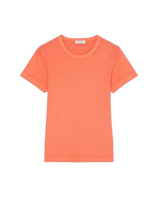 Marc O' Polo Orange ' - Marc O' Polo Women / Da.Top / T-shirt, short sleeve, round neck