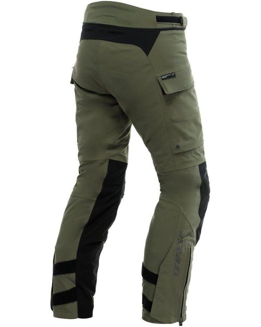 DAINESE Motorradhose Hekla Absoluteshell Pro 20K D-Dry Motorrad Textilhose (wasserdicht) in Green für Herren