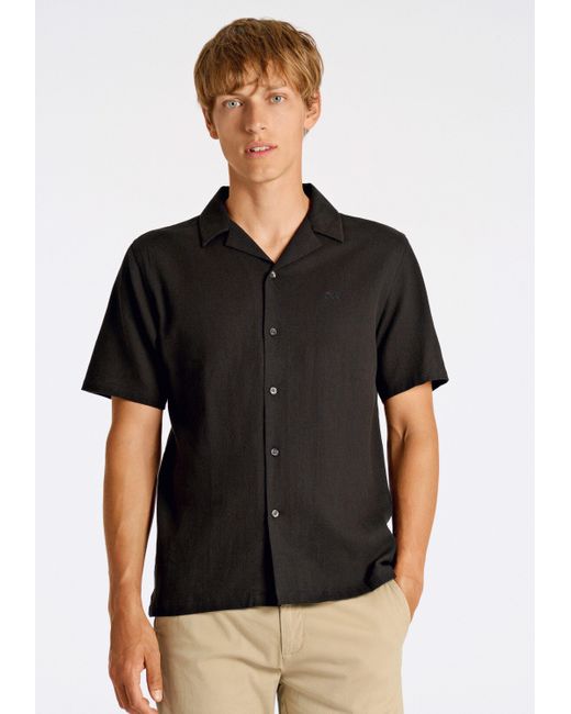 Lindbergh Flanellhemd Freizeithemd in Black für Herren