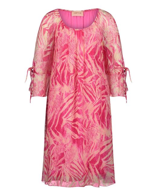 Cartoon Pink Sommerkleid Kleid Kurz 3/4 Arm