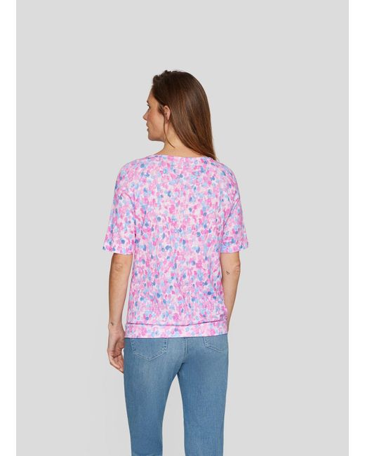 Rabe Multicolor Rundhalsshirt mit grafischem Muster