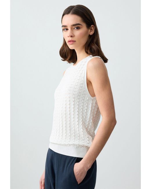 Jimmy Key White Strickpullover