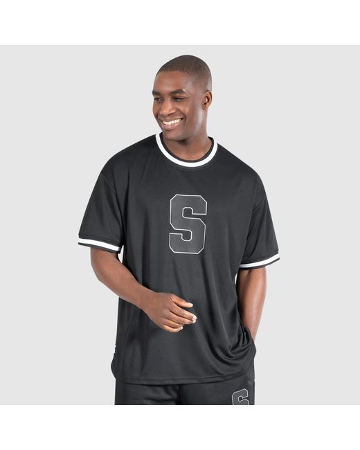 Smilodox T-Shirt Triple Thrive Oversize in Black für Herren